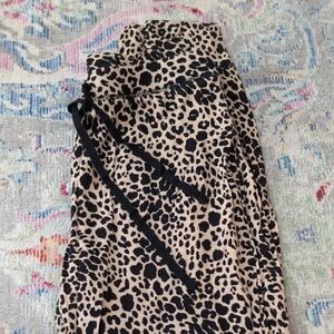 EUC Rachel Zoe Leopard Print Pajama Pants - small